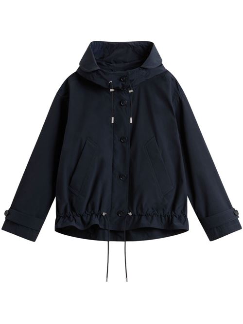 Giacca donna navy con cappuccio WOOLRICH | CFWWOU1177FRUT31283989