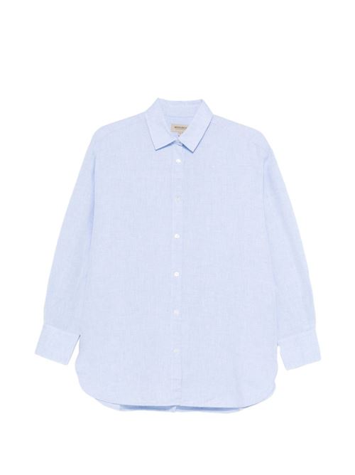 Camicia donna celeste WOOLRICH | CFWWSI2013FRUT52953131