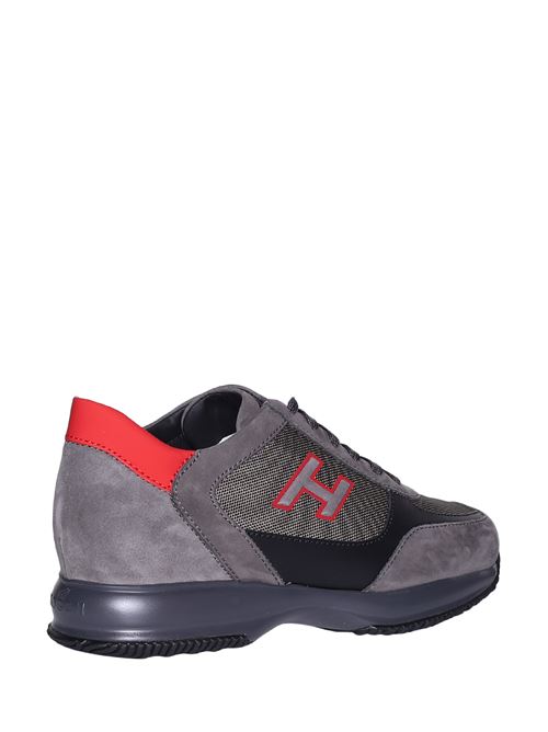 Sneaker Interactive grigio-rossa HOGAN | HXM00N0Q101QBY8P34,