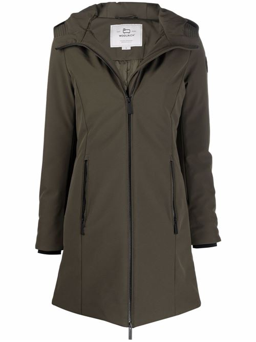 Cappotto donna modello Firth Parka in Softshell verde militare WOOLRICH | CFWWOU0480FRUT2735614