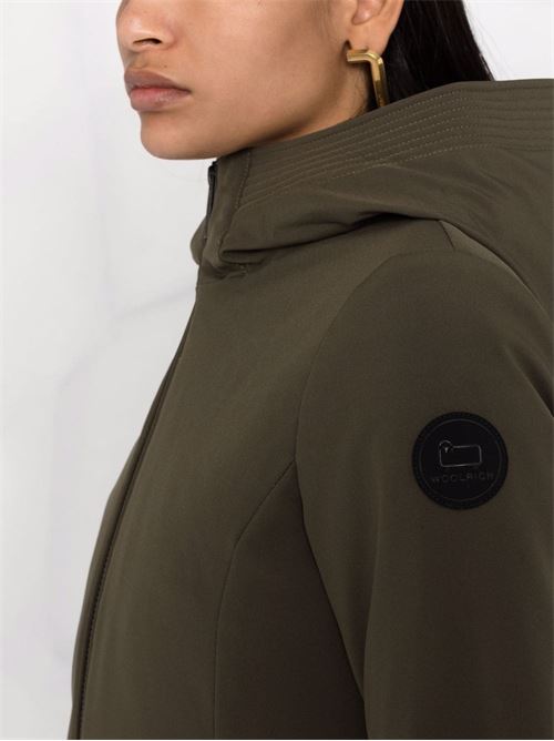 Cappotto donna modello Firth Parka in Softshell verde militare WOOLRICH | CFWWOU0480FRUT2735614