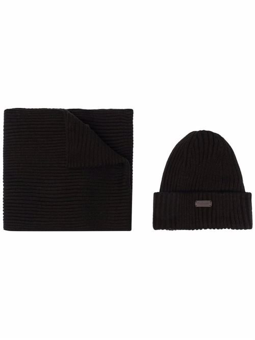 Set uomo sciarpa e cappello BARBOUR | MGS0019BK11