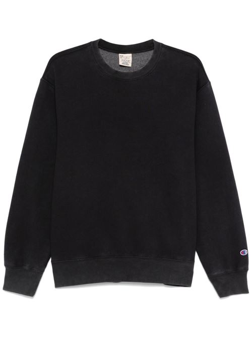 Felpa uomo girocollo nera CHAMPION | 220511KK001