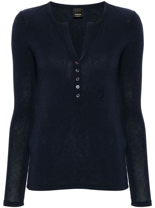 T-shirt donna maniche lunghe Mulinello PINKO | 104163A17SG56