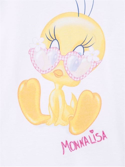 T-shirt baby con stampa tweety al centro MONNALISA | 39960990129993