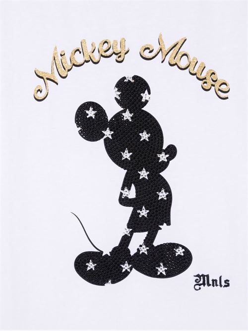 T-shirt bambina con stampa al centro di topolino MONNALISA | 49960590410099T