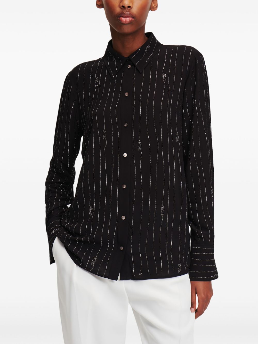 Camicia Donna Cecil B322756 – Melange A Righe Con Scollo A Barchetta E Maniche 3/4 – Mix Cotone Elasticizzato - 3