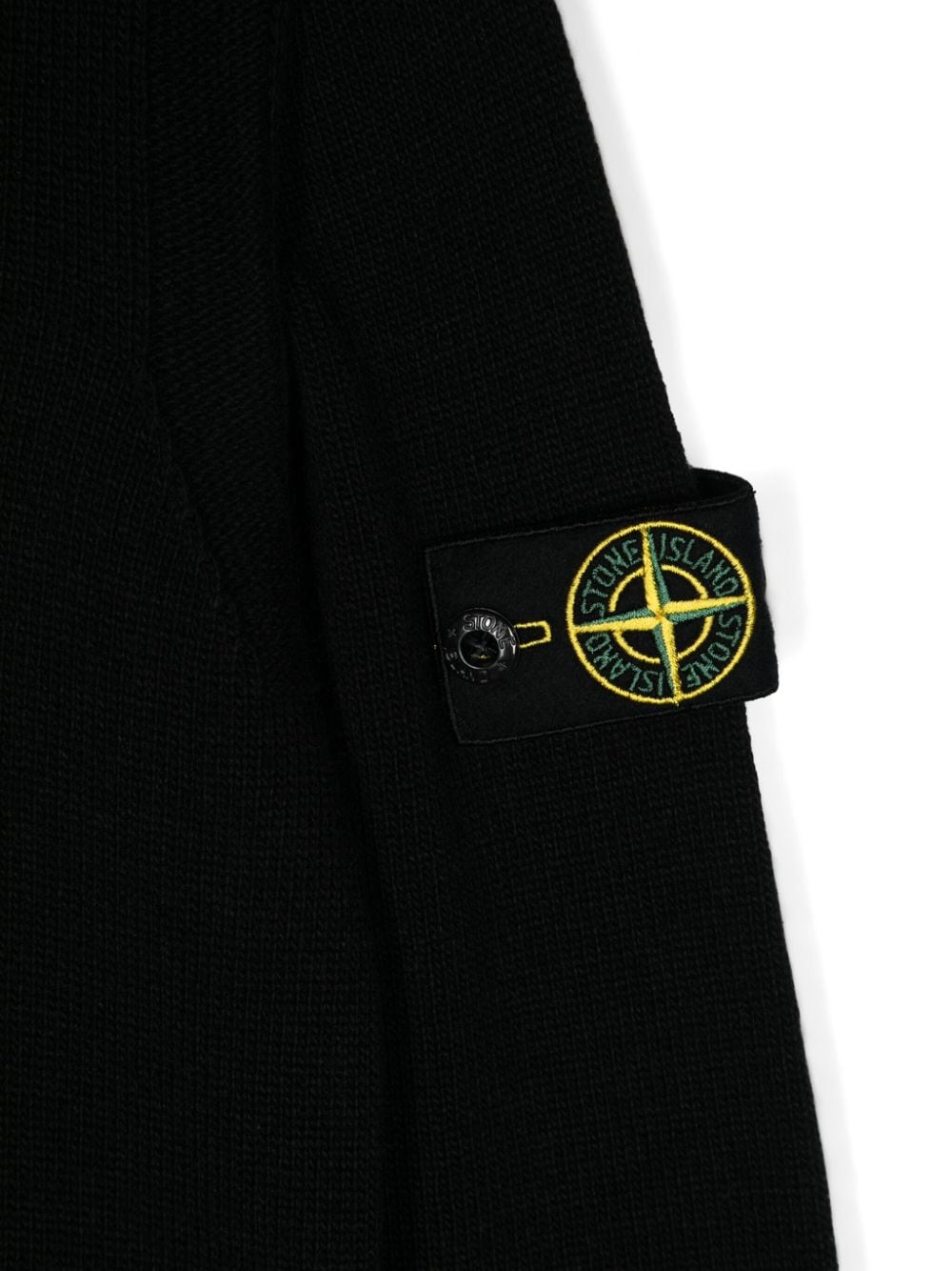 Logo Maglia Nera Stone Island Maglietta Maglia Stone Island